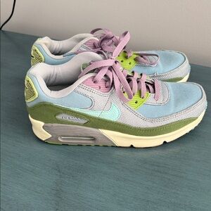 Nike Air Max 90 in Pastel Blue, Pink, and Green